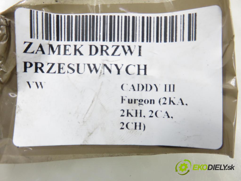 VW CADDY III Furgon (2KA, 2KH, 2CA, 2CH) FURGON 2006 77,00 1.9 TDI - BLS 1896,00 zámok dveře posúvne 2K0843654T