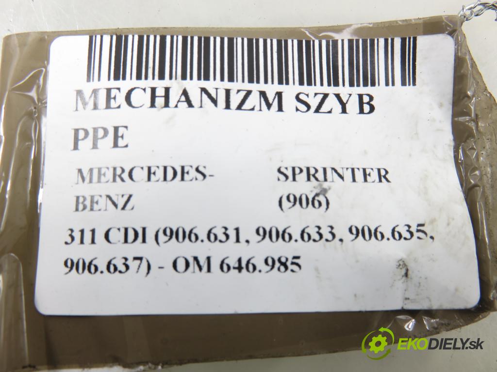 MERCEDES-BENZ SPRINTER 3,5-t Skrzynia (906) FURGON 2007 80,00 311 CDI (906.631, 906.633, 906.635, 906.637) - OM 2148,00 mechanismus oken PPE A9067200146