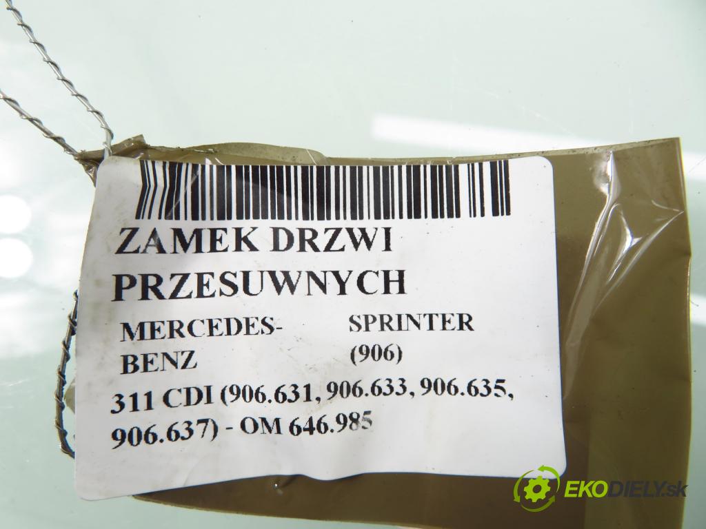 MERCEDES-BENZ SPRINTER 3,5-t Skrzynia (906) FURGON 2007 80,00 311 CDI (906.631, 906.633, 906.635, 906.637) - OM  2148,00 zámok Dvere posúvne A9067304335