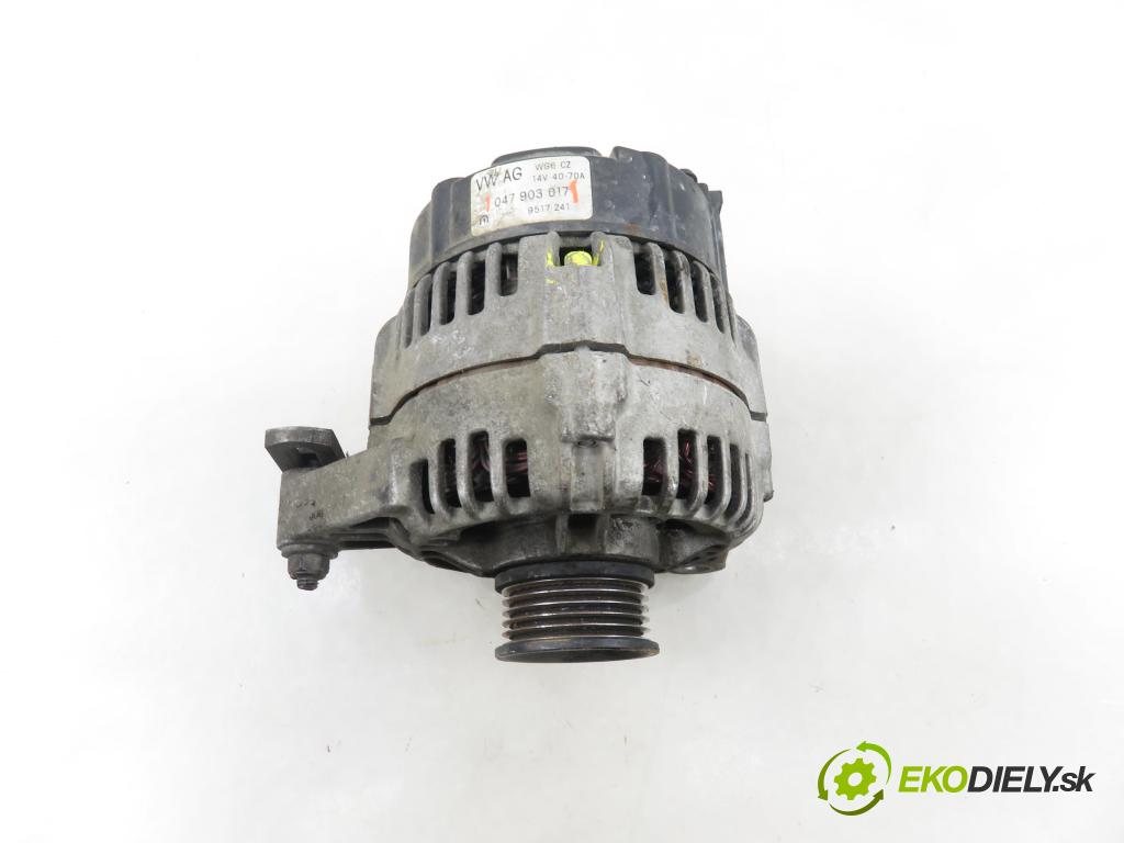 SKODA FABIA I (6Y2) HB 2003 44,00 1.4 - AZF 1397,00 Alternátor 047903017 (Alternátor)