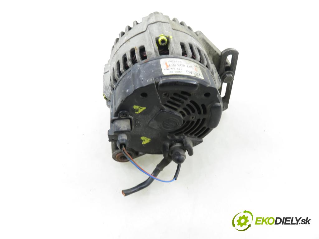 SKODA FABIA I (6Y2) HB 2003 44,00 1.4 - AZF 1397,00 Alternátor 047903017 (Alternátor)
