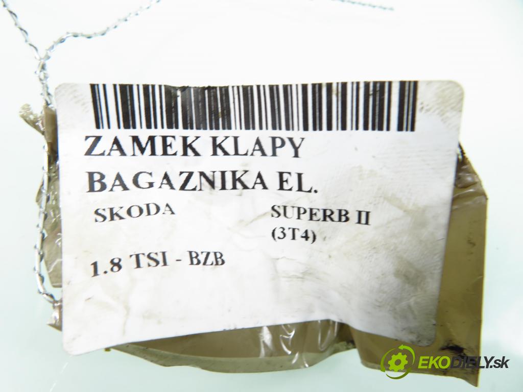 SKODA SUPERB II (3T4) LIFTBACK 2009 118,00 1.8 TSI - BZB 1798,00 zámok dveří kufr EL. 4F9827303A ; 8K9927505