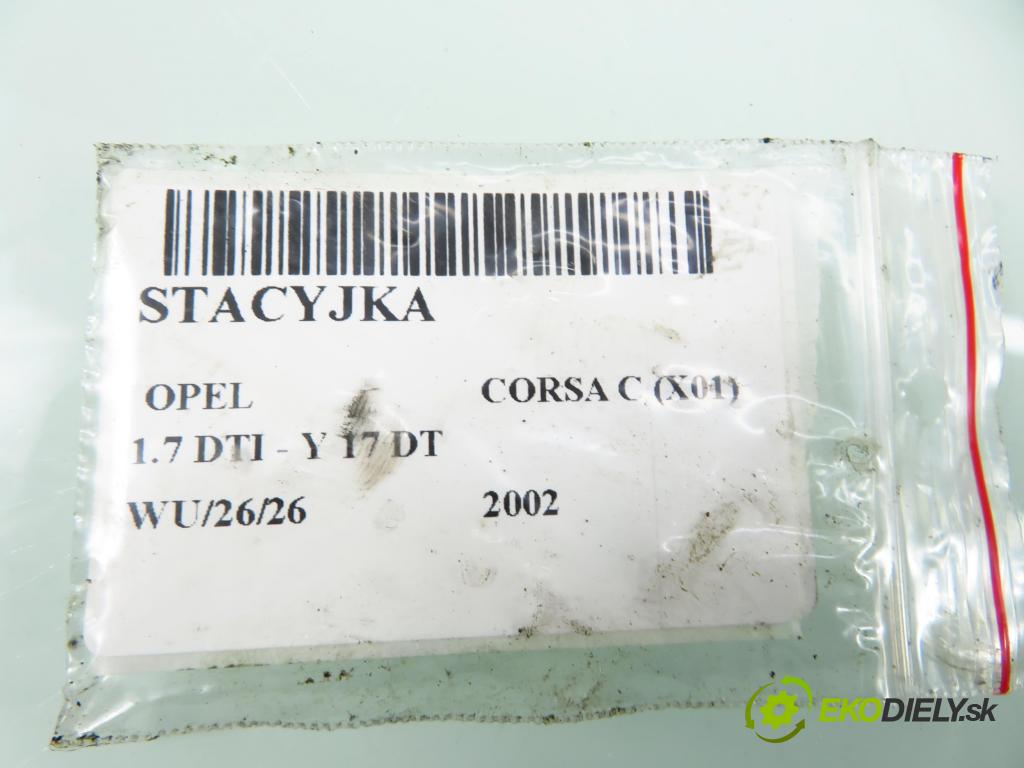 OPEL CORSA C (X01) HB 2002 55,00 1.7 DTI - Y 17 DT 1686,00 spínačka 24445098 ; 90589389 ; 90589389 (Spínací skříňka)