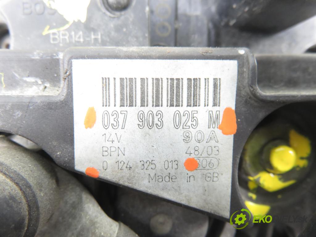 SEAT IBIZA III (6L1) HB 2003 55,00 1.4 16V - BBY 1390,00 Alternátor 037903025M ; 0124325013 (Alternátor)