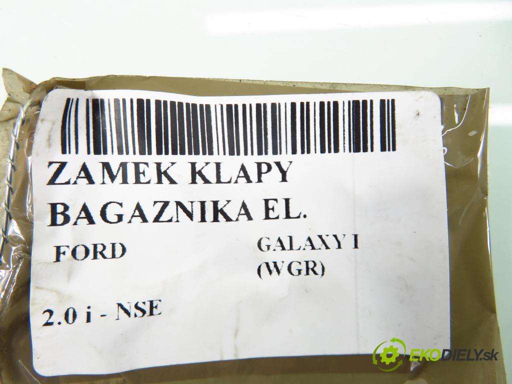FORD GALAXY (WGR) MINIVAN 2002 85,00 2.0 i DOHC 116 - NSE 1998,00 zámok dverí kufor EL. YM21431C50DG ; 7M4827501