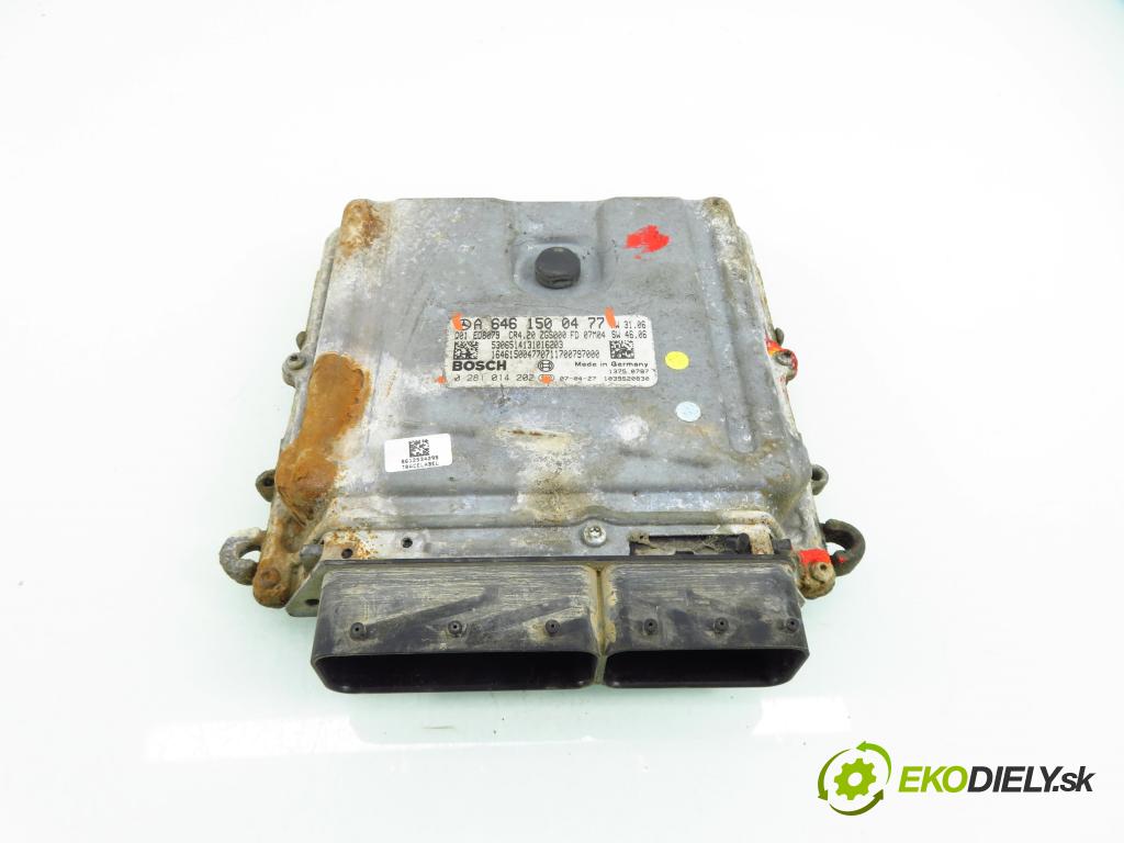 MERCEDES-BENZ SPRINTER 3,5-t Skrzynia (906) FURGON 2007 80,00 311 CDI (906.631, 906.633, 906.635, 906.637) - OM  2148,00 Riadiaca jednotka Motor A6461500477 ; 0281014202