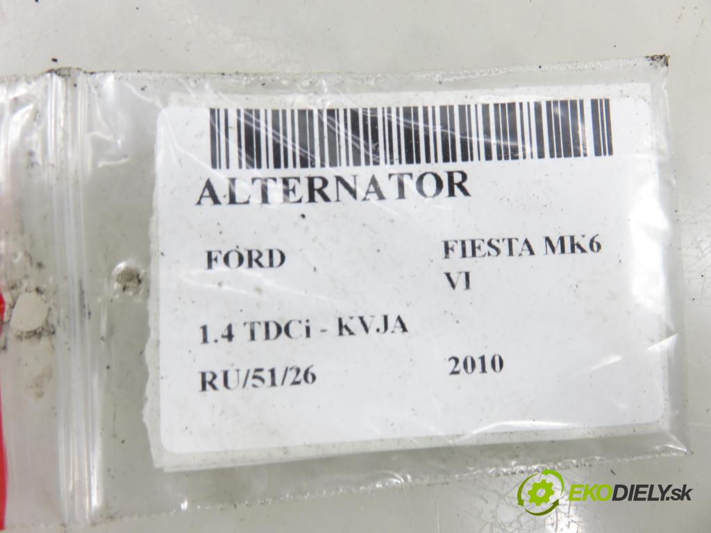FORD FIESTA VI Van HB 2010 51,00 1.4 TDCi - KVJA 1399,00 Alternátor AVA1260ES ; 150528 ; P0204384 (Alternátor)