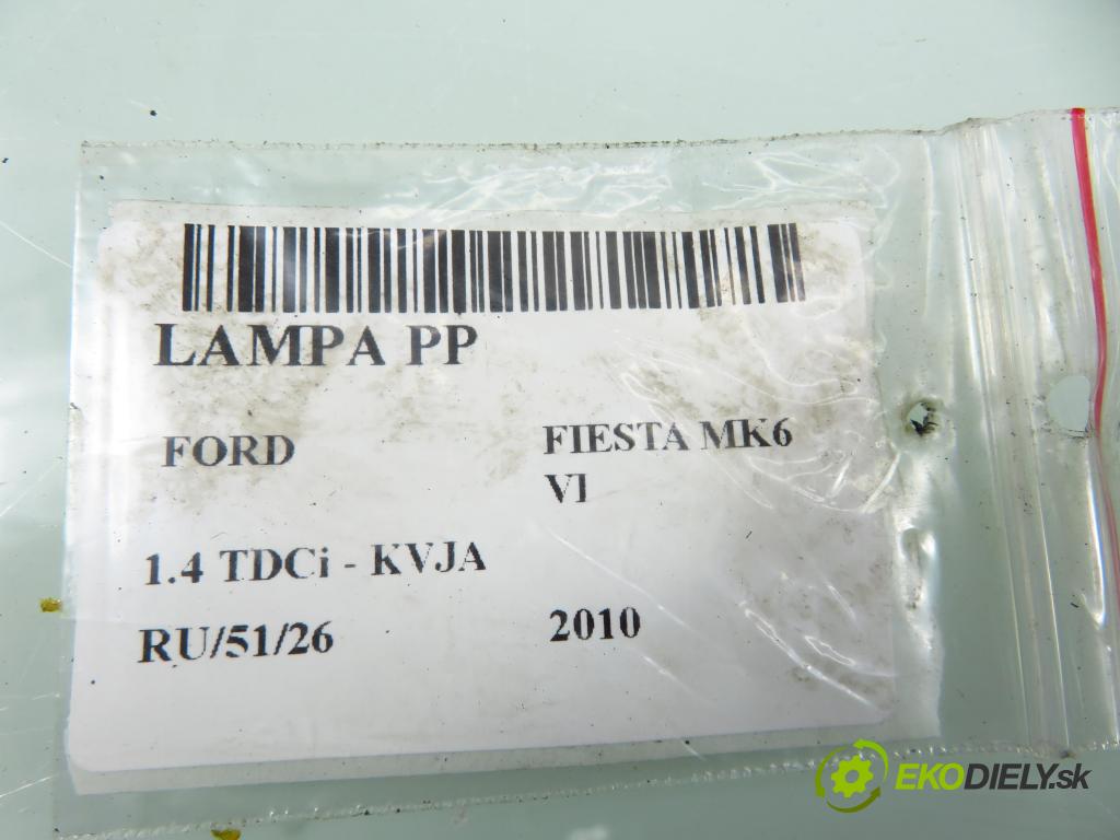FORD FIESTA VI Van HB 2010 51,00 1.4 TDCi - KVJA 1399,00 světlo PP