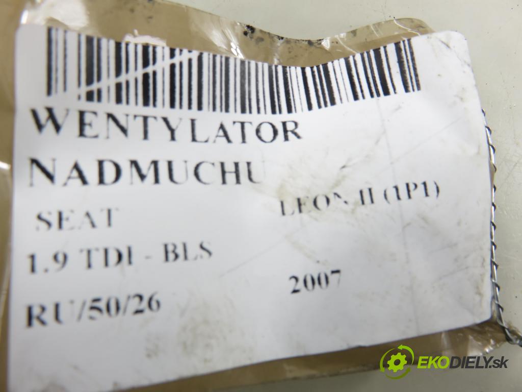 SEAT LEON (1P1) HB 2007 77,00 1.9 TDI - BLS 1896,00 Ventilátor vetráku 3C0907521B