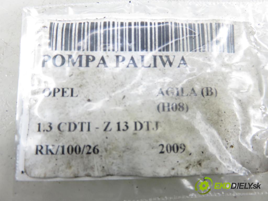OPEL AGILA (B) (H08) HB 2009 55,00 1.3 CDTI - Z 13 DTJ 1248,00 pumpa paliva 1510062J50 ; A2C53090215