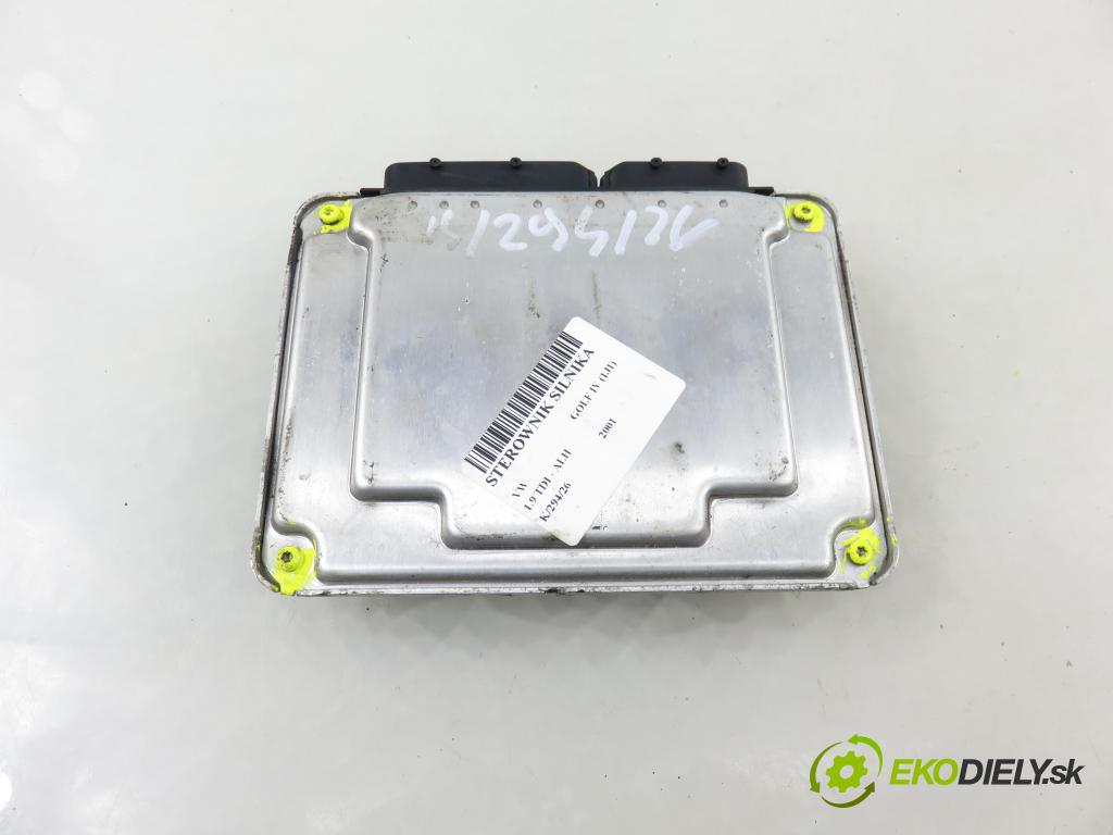 VW GOLF IV (1J1) HB 2001 66,00 1.9 TDI 90 - ALH 1896,00 řídící jednotka motora 038906012M ; 0281001979