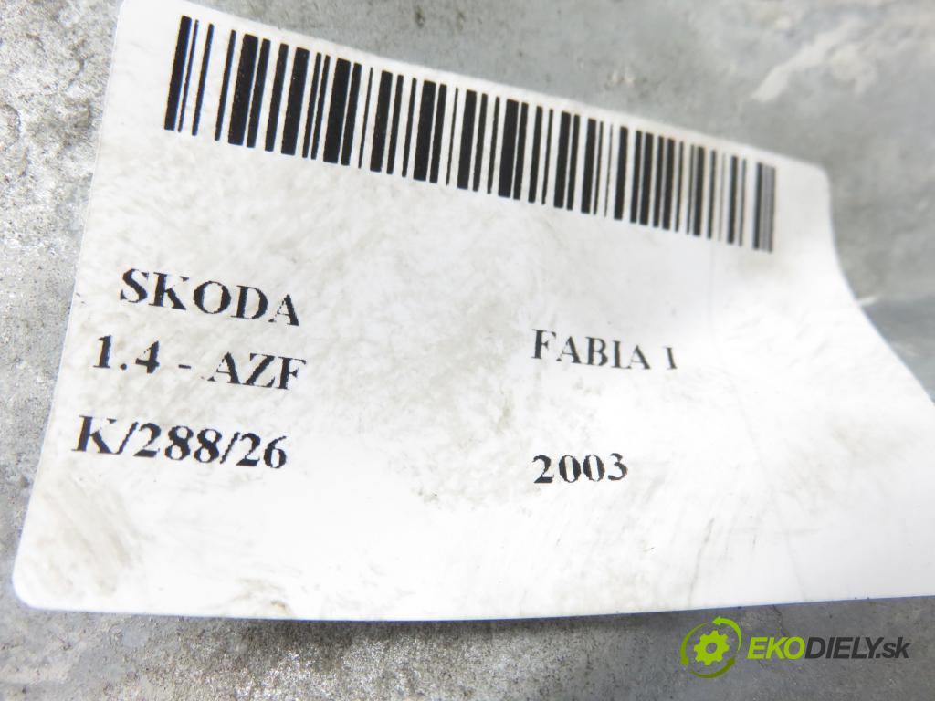 SKODA FABIA I (6Y2) HB 2003 44,00 1.4 - AZF 1397,00 mechanismus oken 6Y1837751BC ; 0310288634 ; 6Q1959801A