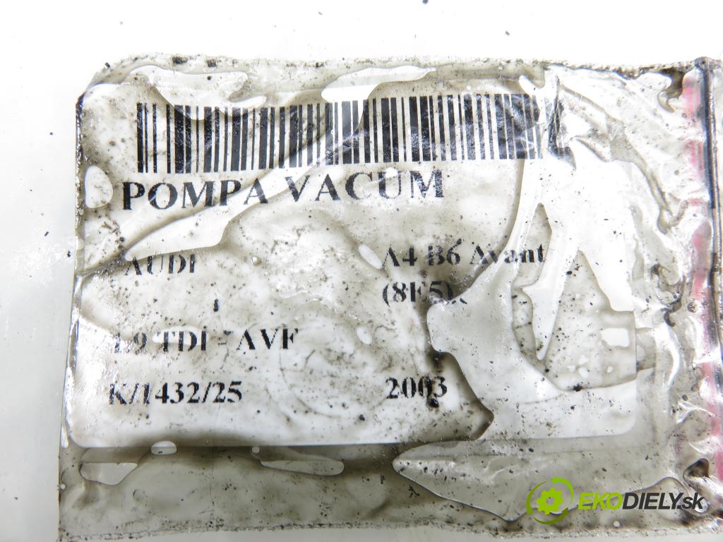 AUDI A4 Avant (8E5, B6) KOMBI 2003 96,00 1.9 TDI PD 130 - AVF 1896,00 pumpa vakuová 038145209C