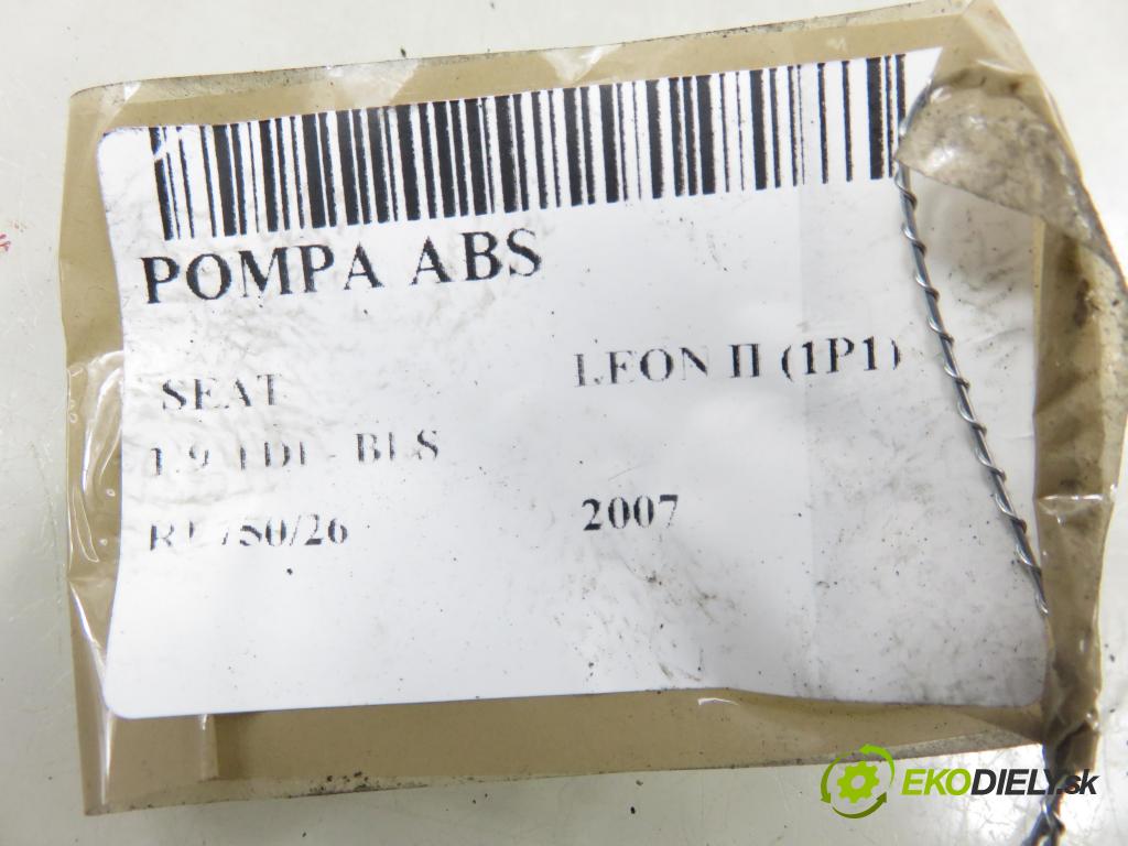 SEAT LEON (1P1) HB 2007 77,00 1.9 TDI - BLS 1896,00 Pumpa ABS 1K0907379AC ; 10096003593 (Pumpa ABS)