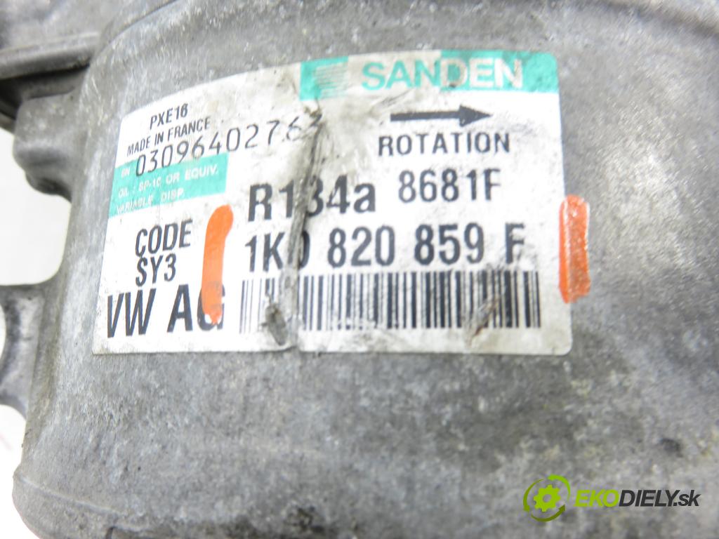 SEAT LEON (1P1) HB 2007 77,00 1.9 TDI - BLS 1896,00 KOMPRESOR: klimatizace 1K0820859F (Kompresor klimatizace)