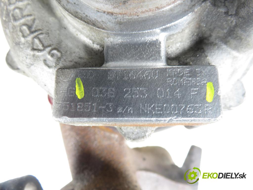 SEAT LEON (1P1) HB 2007 77,00 1.9 TDI - BXE 1896,00 RYCHLONABÍJEČKA: 03G253014F (Kompletní turbodmychadlo)