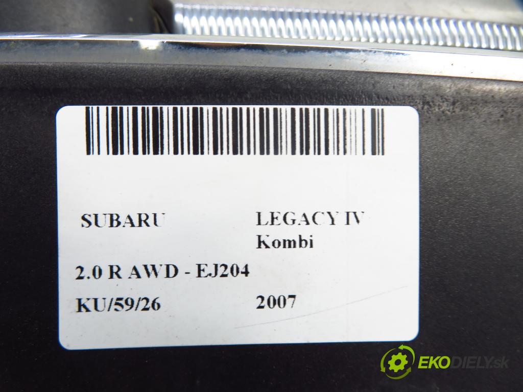 SUBARU LEGACY IV Kombi (BP) KOMBI 2007 121,00 2.0 16V DOHC AWD (BP5) - EJ204 EJ20F BiFuel 1994,00 Mriežka / maska 91121AG150