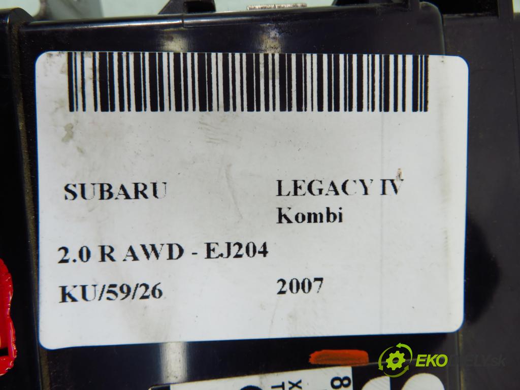SUBARU LEGACY IV Kombi (BP) KOMBI 2007 121,00 2.0 16V DOHC AWD (BP5) - EJ204 EJ20F BiFuel 1994,00 Riadiaca jednotka prevodovky 88281AG530