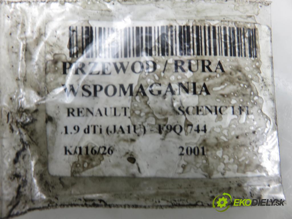 RENAULT SCENIC I (JA0/1_) MINIVAN 2001 59,00 1.9 dTi 80 - F9Q 744 1870,00 trubka / Rúra servočerpadlo 7700419863 ; 7700419863B