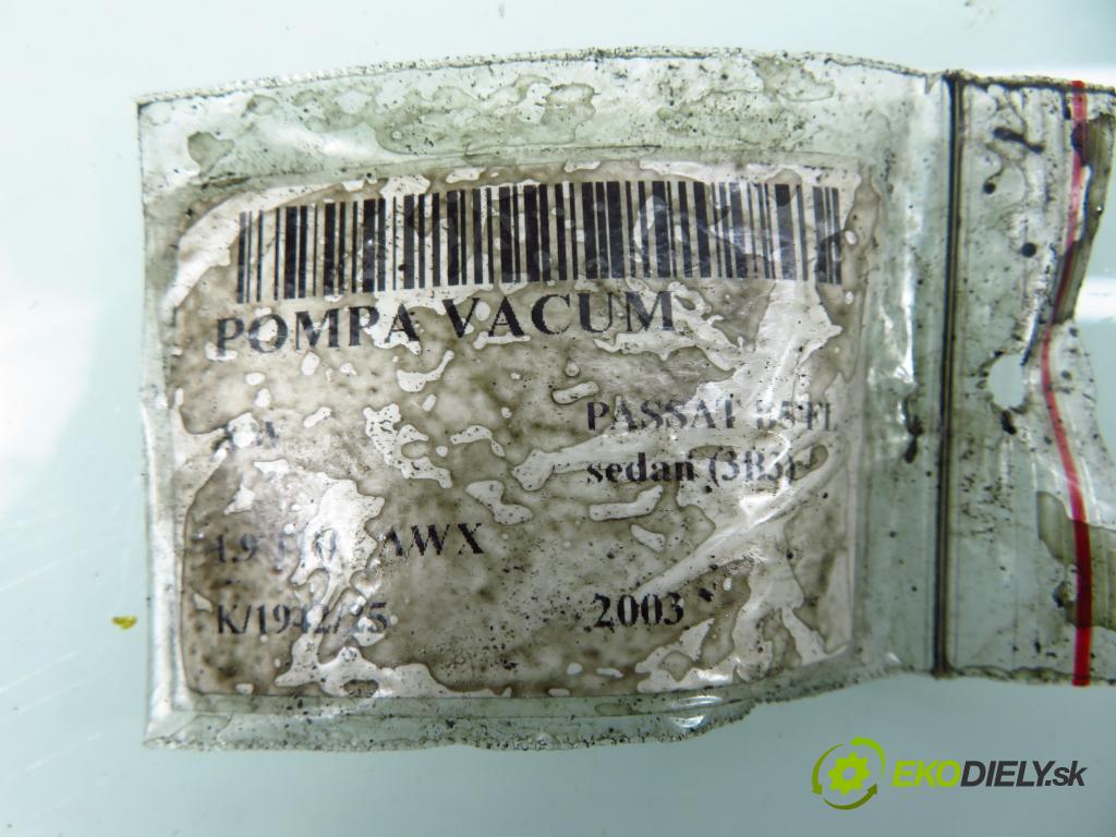 VW PASSAT B5.5 (3B3) SEDAN 2003 96,00 1.9 TDI - AWX 1896,00 pumpa vakuová 038145209C