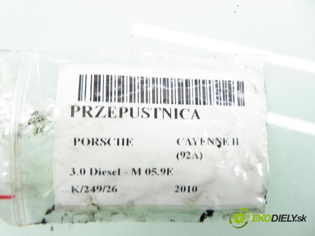PORSCHE CAYENNE II (92A) SUV 2010 176,00 3.0 Diesel - M 05.9E 2967,00 Škrtiaca klapka A2C53364207 ; 4E0145950H (Škrtiaca klapka)