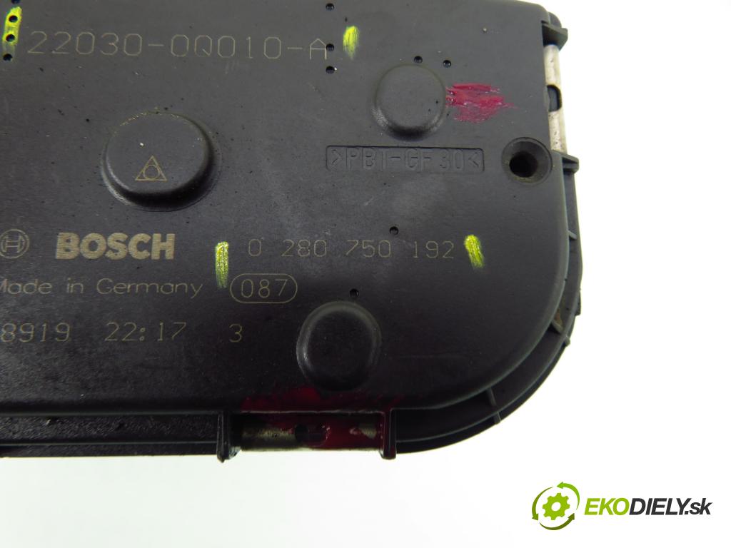 TOYOTA YARIS (_P9_) HB 2006 51,00 1.0 VVT-i (KSP90_) - 1KR-FE 998,00 škrtíci klapka 220300Q010 ; 0280750197 ; 220300Q010A (Škrticí klapka)