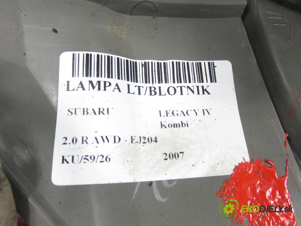 SUBARU LEGACY IV Kombi (BP) KOMBI 2007 121,00 2.0 16V DOHC AWD (BP5) - EJ204 EJ20F BiFuel 1994,00 Svetlo ľavé zadné