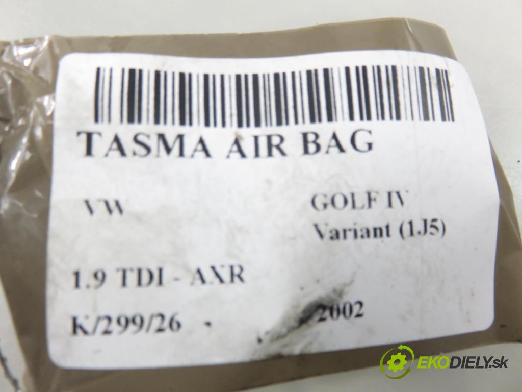 VW GOLF IV Variant (1J5) KOMBI 2002 74,00 1.9 TDI PD 101 - AXR 1896,00 PÁSKA: air BAG 1JJ0959654AP