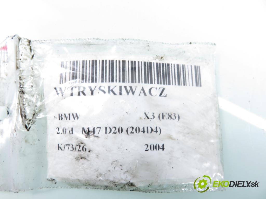 BMW X3 (E83) SUV 2004 110,00 2.0 d 150 - M47 D20 (204D4) 1995,00 vstřikovač 0445110131 ; 7789661 (Vstřikovač paliva)