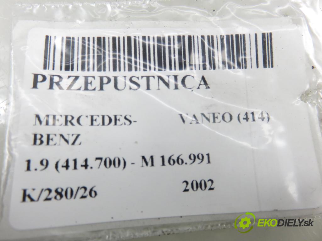 MERCEDES-BENZ VANEO (414) MINIVAN 2002 92,00 1.9 (414.700) - M 166.991 1898,00 Škrtiaca klapka a1661412925 (Škrtiaca klapka)