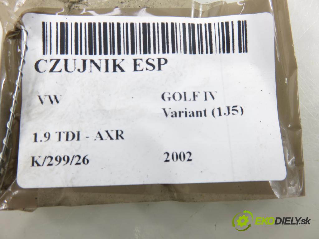 VW GOLF IV Variant (1J5) KOMBI 2002 74,00 1.9 TDI PD 101 - AXR 1896,00 snímač ESP 1J0907655A
