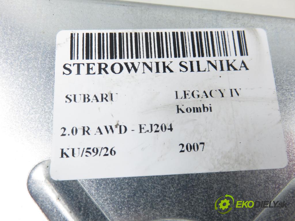SUBARU LEGACY IV Kombi (BP) KOMBI 2007 121,00 2.0 16V DOHC AWD (BP5) - EJ204 EJ20F BiFuel 1994,00 Riadiaca jednotka Motor 22611AM130