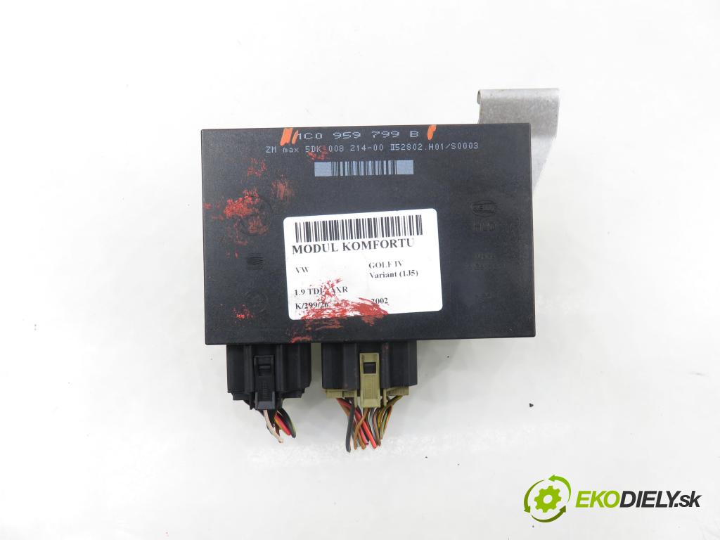 VW GOLF IV Variant (1J5) KOMBI 2002 74,00 1.9 TDI PD 101 - AXR 1896,00 MODUL komfortu 1C0959799B