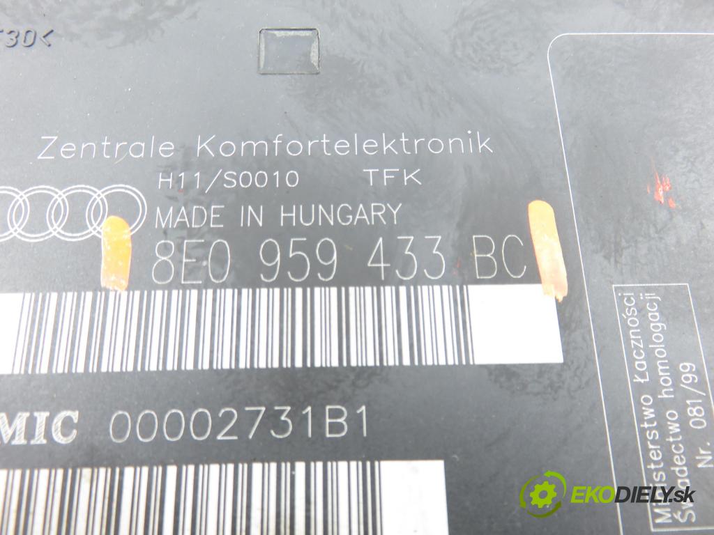 AUDI A4 (8E2, B6) SEDAN 2003 132,00 2.5 TDI V6 180 quattro - AKE 2496,00 MODUL komfortu 8E0959433BC