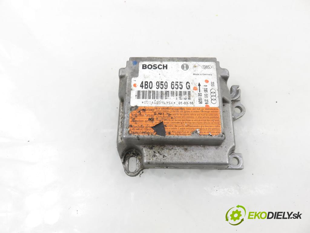 AUDI A4 (8E2, B6) SEDAN 2003 132,00 2.5 TDI V6 180 quattro - AKE 2496,00 MODUL air BAG 4B0959655G ; 0285001274