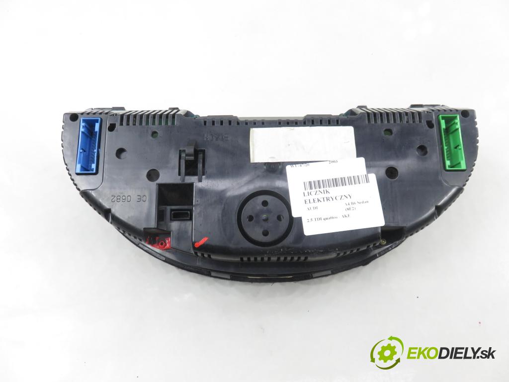 AUDI A4 (8E2, B6) SEDAN 2003 132,00 2.5 TDI V6 180 quattro - AKE 2496,00 Prístrojovka elektrický 0263626035