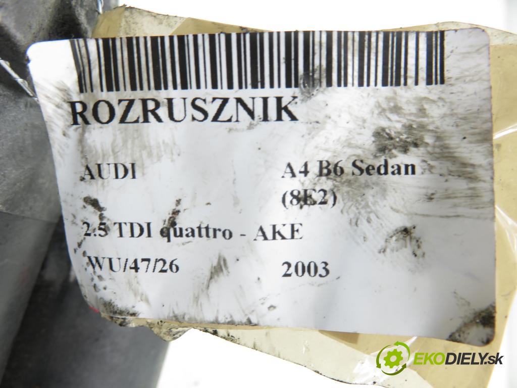 AUDI A4 (8E2, B6) SEDAN 2003 132,00 2.5 TDI V6 180 quattro - AKE 2496,00 startér 0001109021 (Startér)