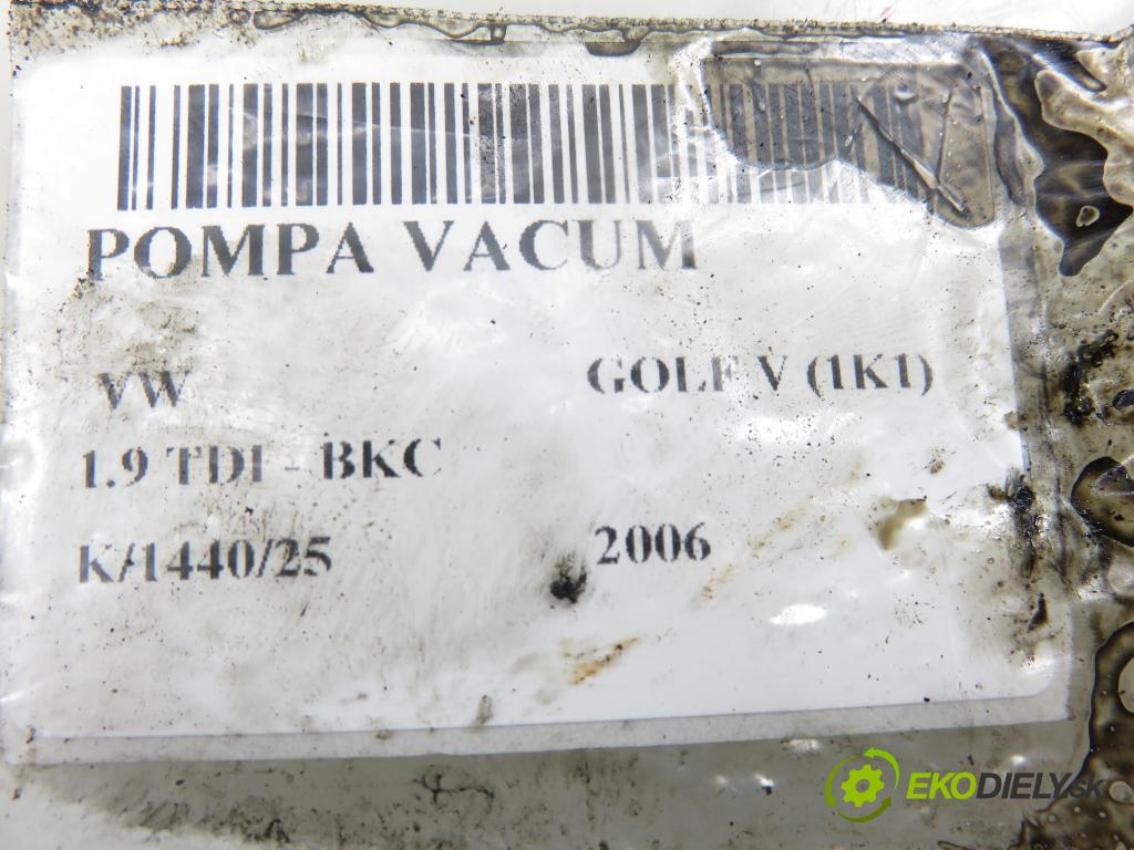 VW GOLF V (1K1) HB 2006 77,00 1.9 TDI PD 105 - BKC 1896,00 pumpa vakuová 038145209C
