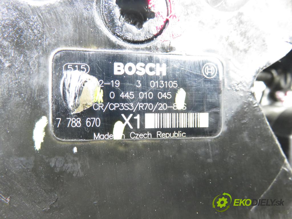 BMW X3 (E83) SUV 2004 110,00 2.0 d 150 - M47 D20 (204D4) 1995,00 pumpa vysokého TLAK: 0445010045 ; 7788670 ; 092840560