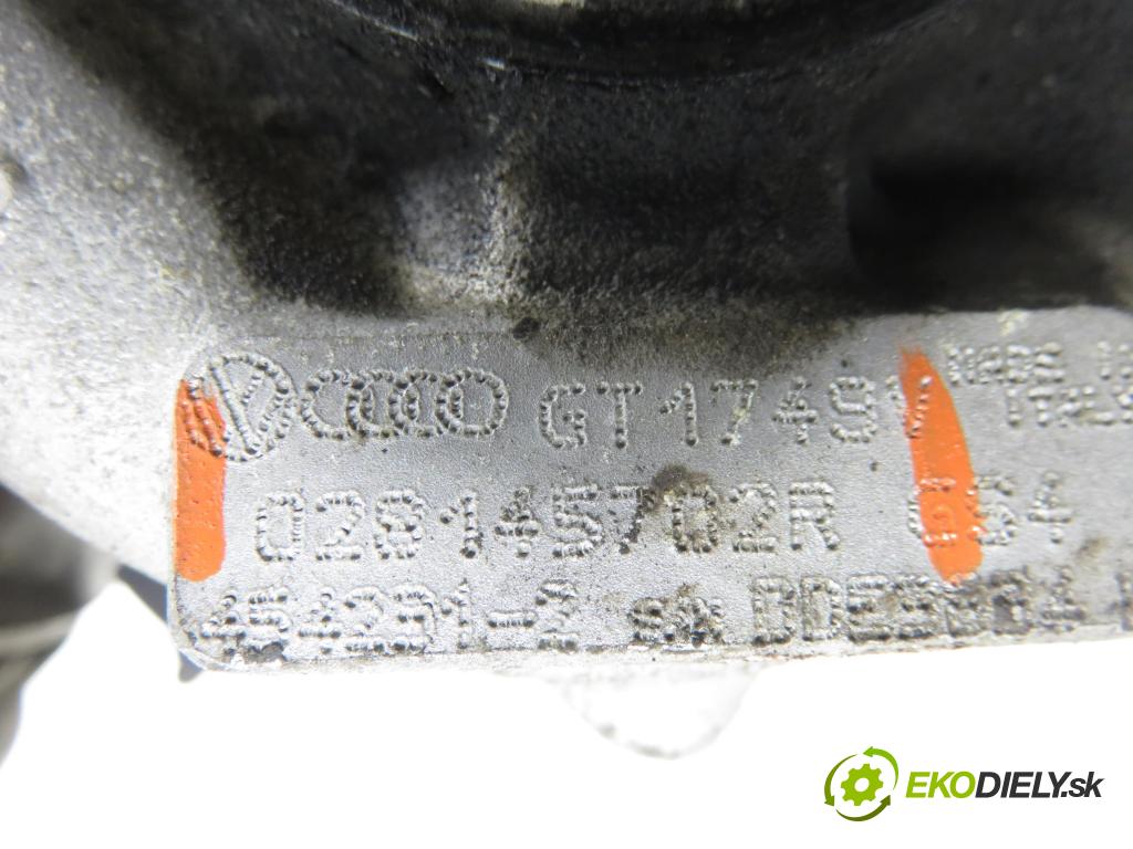 VW PASSAT B5.5 Variant (3B6) KOMBI 2000 74,00 1.9 TDI PD 101 - AVB 1896,00 Turbodúchadlo 028145702R ; GT1749V (Turbodúchadlo (kompletné))