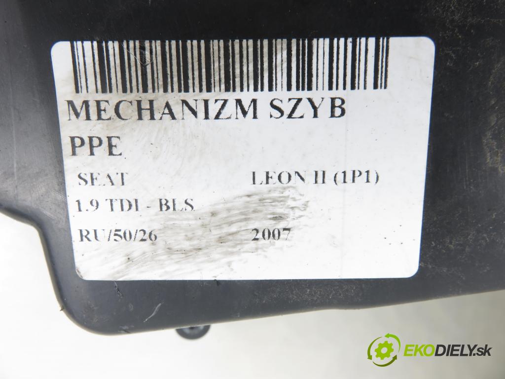 SEAT LEON (1P1) HB 2007 77,00 1.9 TDI - BLS 1896,00 Mechanizmus okien 1P0837402E