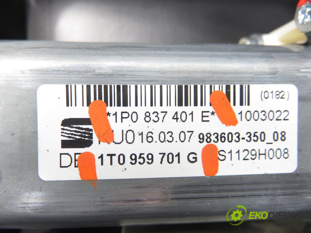 SEAT LEON (1P1) HB 2007 77,00 1.9 TDI - BLS 1896,00 Mechanizmus okien 1K0959793M ; 1P0837401E