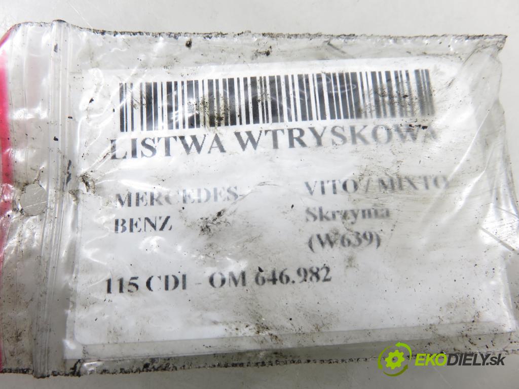 MERCEDES-BENZ VITO / MIXTO Skrzynia (W639) FURGON 2004 110,00 115 CDI 150 - OM 646.982 2148,00 Lišta vstrekovacia 6110700395 ; 0445214038 ; 6110780449 (Vstrekovacia lišta)