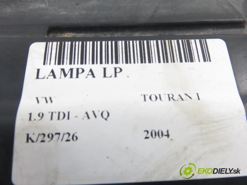 VW TOURAN (1T1, 1T2) MINIVAN 2004 74,00 1.9 TDI PD 100 - AVQ 1896,00 světlo LP