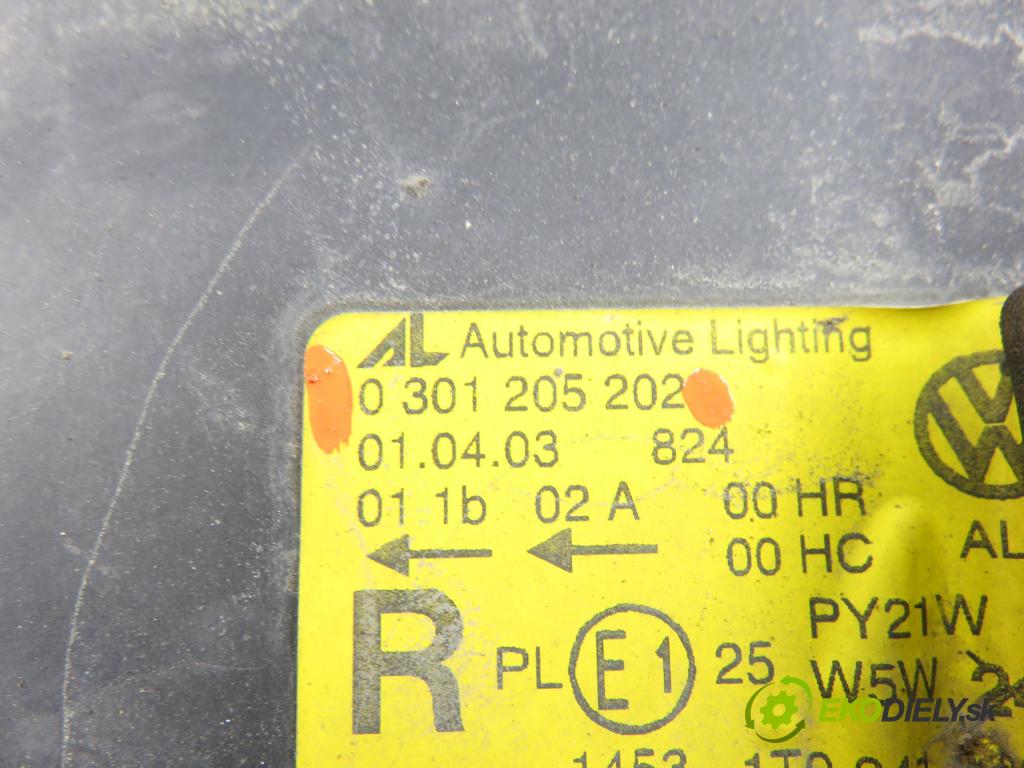 VW TOURAN (1T1, 1T2) MINIVAN 2004 74,00 1.9 TDI PD 100 - AVQ 1896,00 Svetlo LP 0301205202