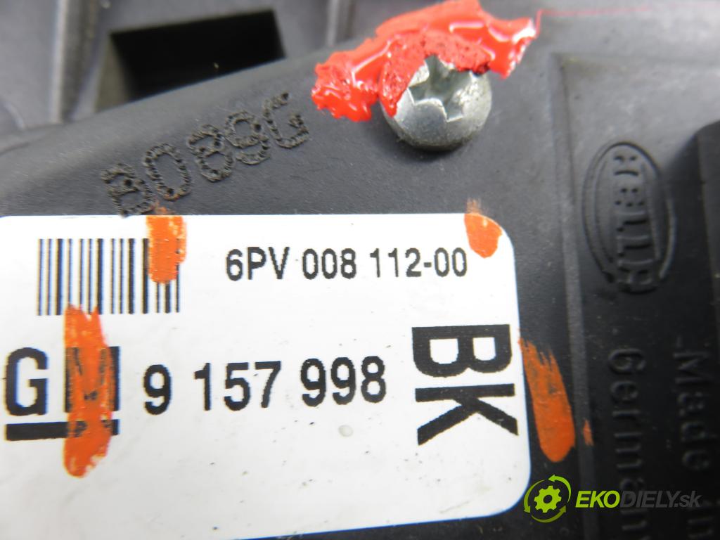 OPEL ASTRA G liftback (T98) HB 2002 62,00 1.6 8V - Z 16 SE 1598,00 Potenciometer plynu 9157998BK (Potenciometer plynového pedálu)