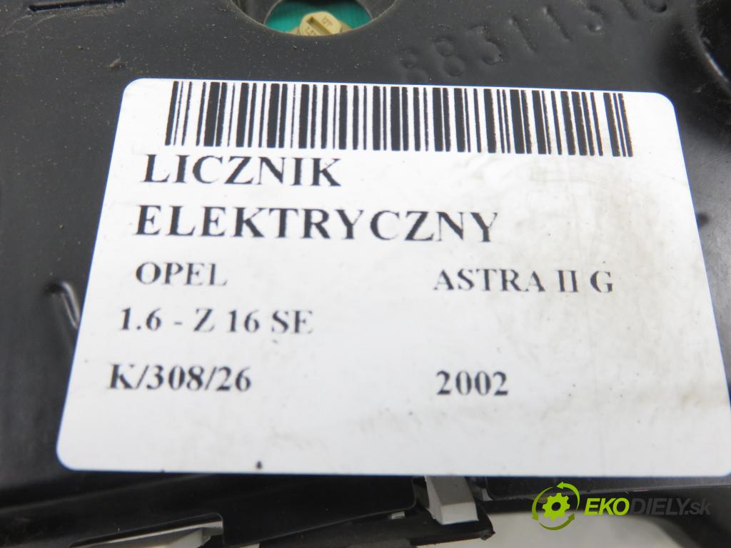 OPEL ASTRA G liftback (T98) HB 2002 62,00 1.6 8V - Z 16 SE 1598,00 Prístrojovka elektrický 24451504ZL