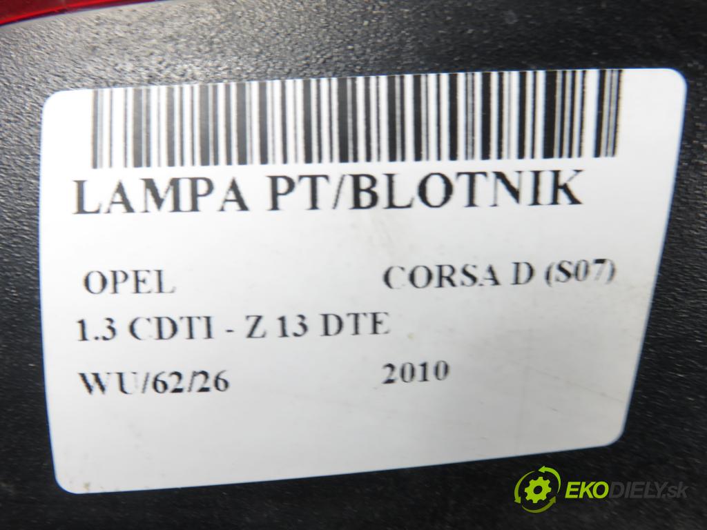 OPEL CORSA D (S07) HB 2010 70,00 1.3 CDTI - Z 13 DTE 1248,00 Svetlo pravé zadné 13269051