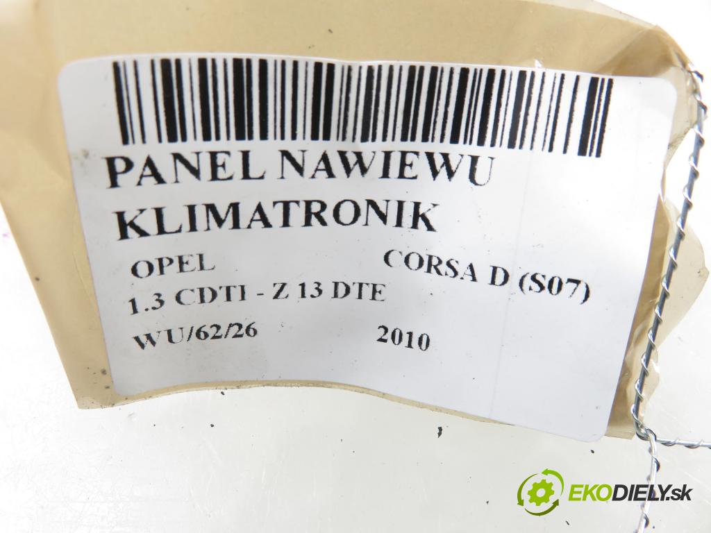 OPEL CORSA D (S07) HB 2010 70,00 1.3 CDTI - Z 13 DTE 1248,00 Panel kúrenia KLIMATRONIK 466119570