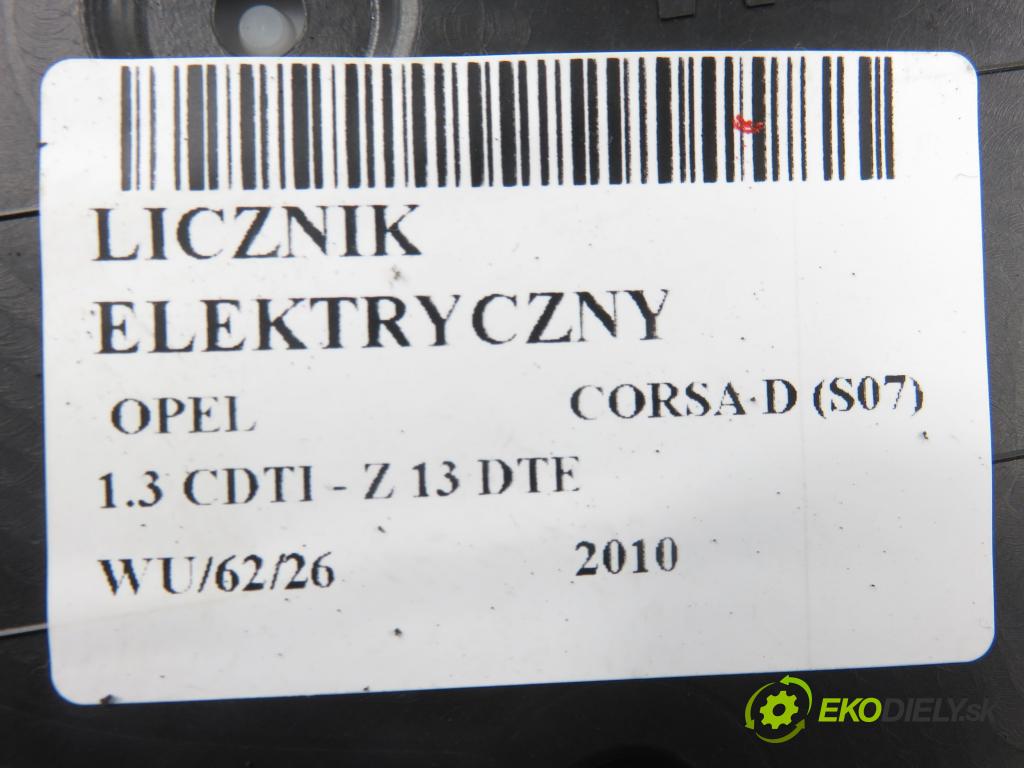 OPEL CORSA D (S07) HB 2010 70,00 1.3 CDTI - Z 13 DTE 1248,00 Prístrojovka elektrický P0013316504QZ